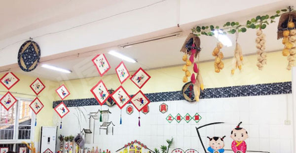 幼儿园中国风我是中国人主题墙环创图片