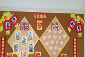 幼儿园过新年主题墙环创图片