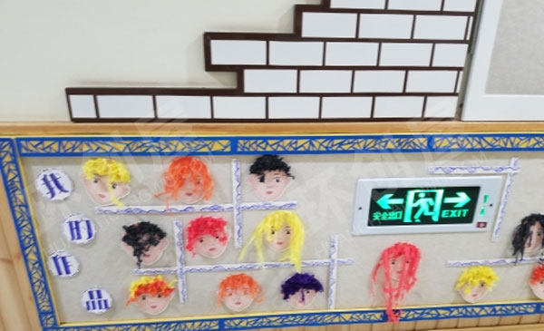 幼儿园青花瓷风中国风墙面边框环创图片