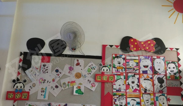 幼儿园我们的米奇教室墙面布置环创图片