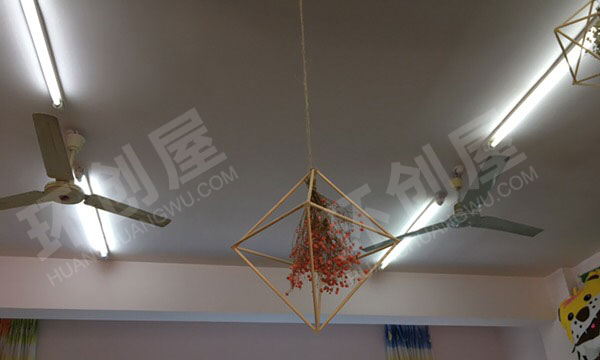 幼儿园一次性筷子环创吊饰图片