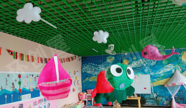 幼儿园卡纸各种创意吊挂饰环创图片