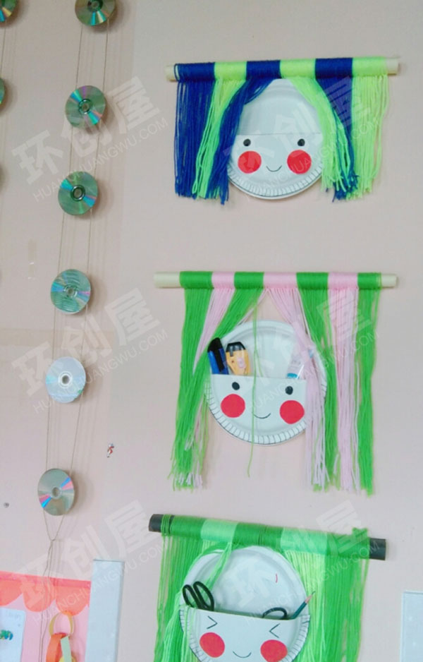 幼儿园卡纸各种创意吊挂饰环创图片