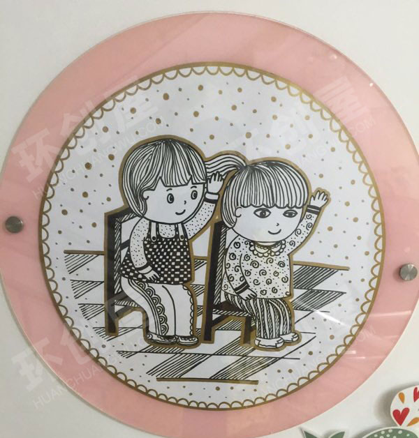 幼儿园走廊线条画生活养成墙环创图片