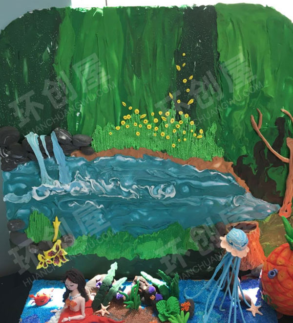 幼儿园走廊超轻粘土墙面立体装饰画环创图片