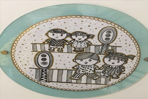 幼儿园走廊线条画生活养成墙环创图片9张