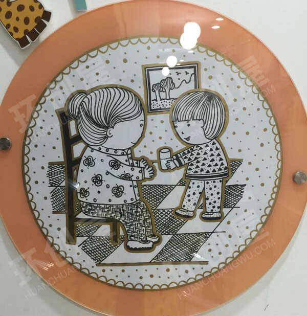 幼儿园走廊线条画生活养成墙环创图片