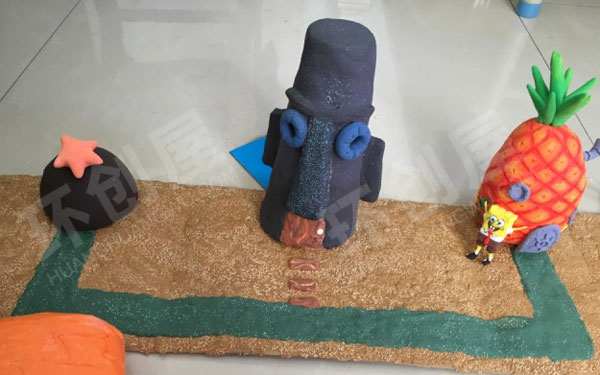 幼儿园走廊超轻粘土墙面立体装饰画环创图片