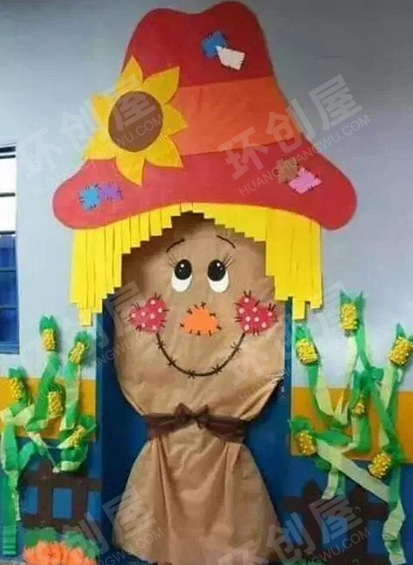 幼儿园教室门头创意蘑菇造型环创图片