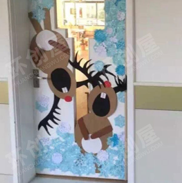 幼儿园手工创作门窗装饰环创图片