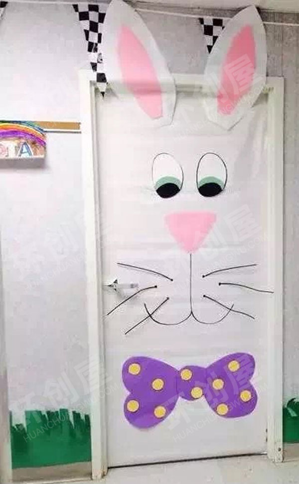 幼儿园教室门卡通动物装饰环创图片