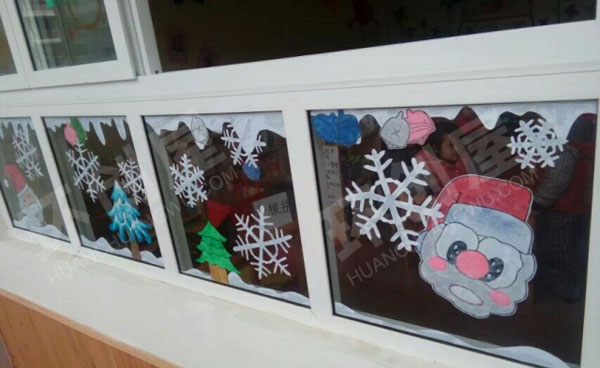 幼儿园圣诞节门窗环创图片