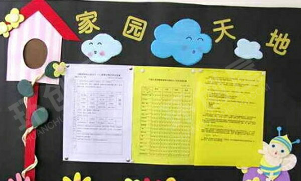 幼儿园各种卡通可爱色彩斑斓家园联系栏环创图片
