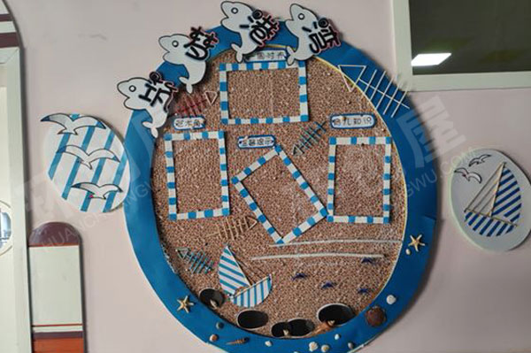 幼儿园海军风家园联系栏环创图片