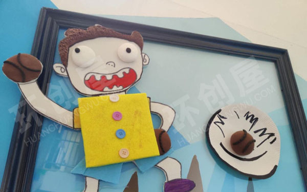 幼儿园各种运动相框作品展示环创图片