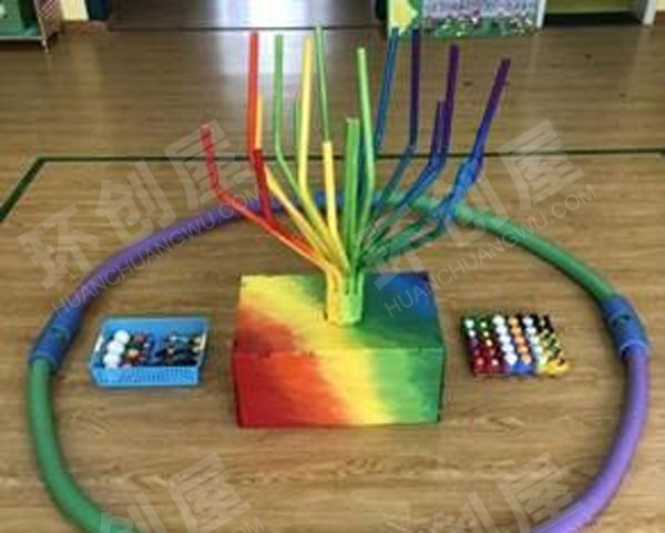 幼儿园科学区玩教具空气的力量环创图片