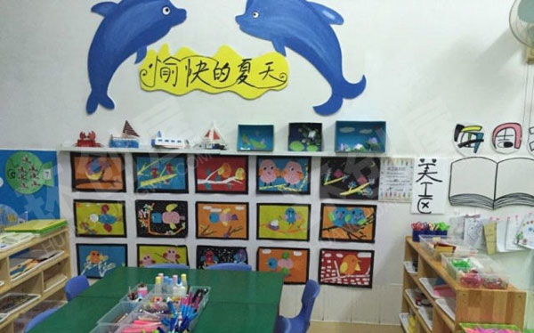 幼儿园墙面布置创意好看的美术创作环创图片
