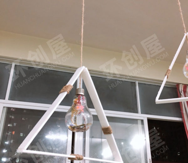 幼儿园森系田园风灯泡吊饰环创图片