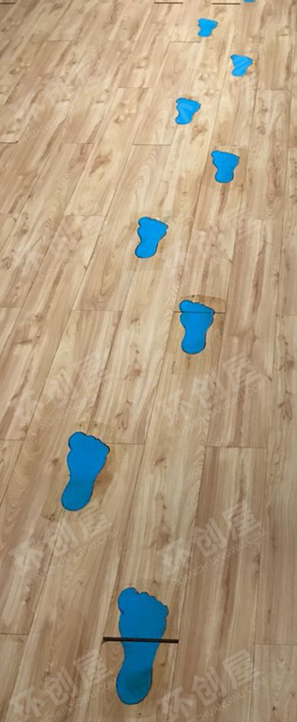 幼儿园走廊环创地标游戏图片