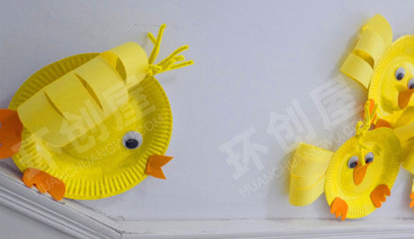 幼儿园走廊墙面小黄鸡立体创意环创图片