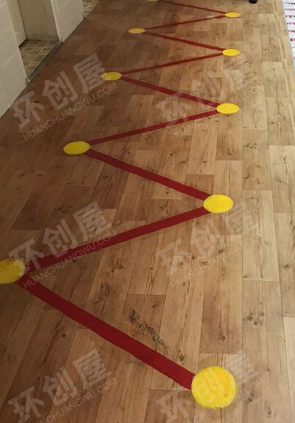 幼儿园走廊环创地标游戏图片