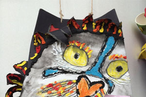 幼儿园奇思妙想创意美术作品展示图片3张