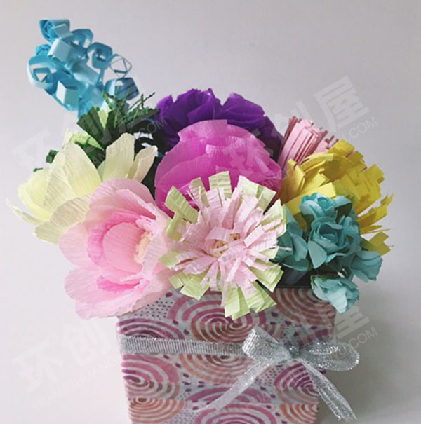 幼儿园母亲节的手工花作品展示图片