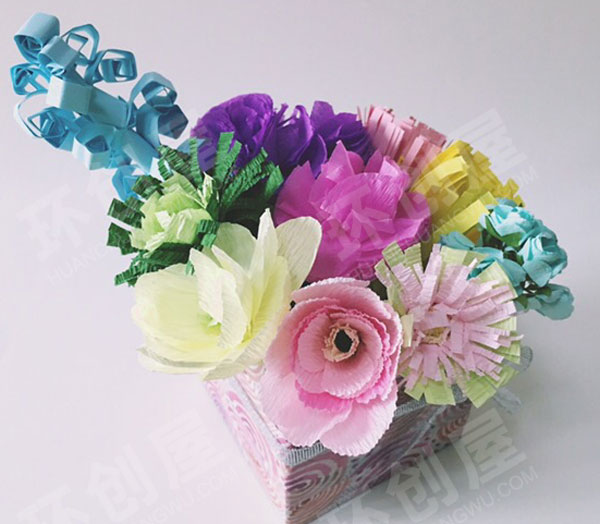 幼儿园母亲节的手工花作品展示图片