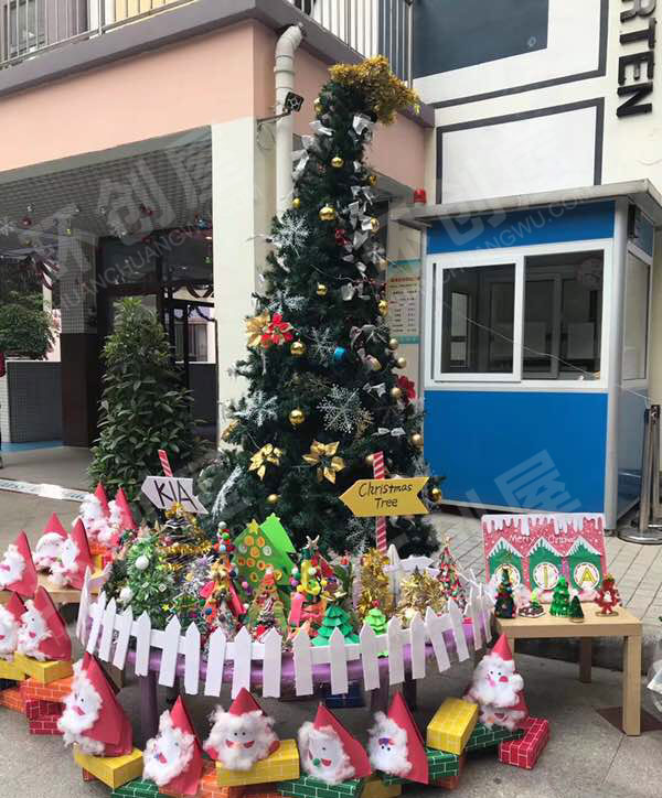 幼儿园户外环创圣诞节环境布置图片