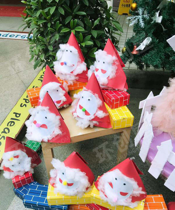 幼儿园户外环创圣诞节环境布置图片