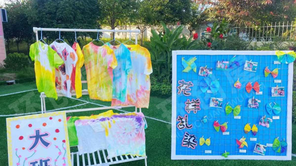 幼儿园户外环创中国风传统文化美术作品展图片