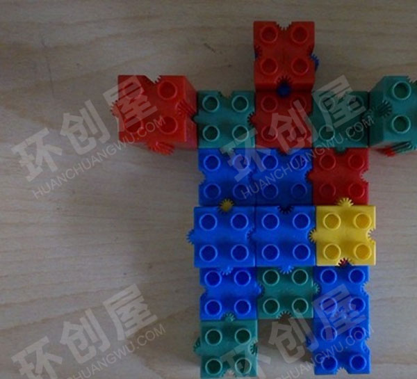 幼儿园积木搭创意机器人环创建构区图片