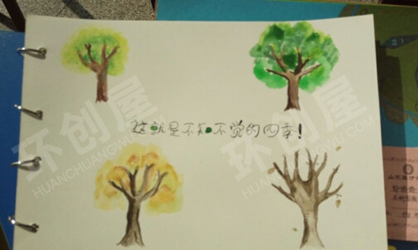 幼儿园书签卡片上的绘本阅读区环创图片