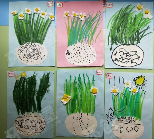 幼儿园美工区创意美术剪贴画环创图片