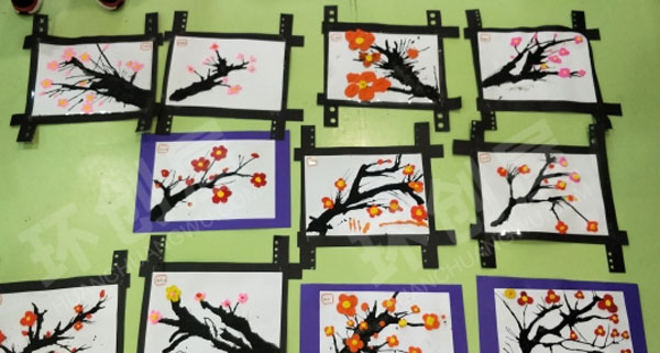 幼儿园美工区创意美术剪贴画环创图片