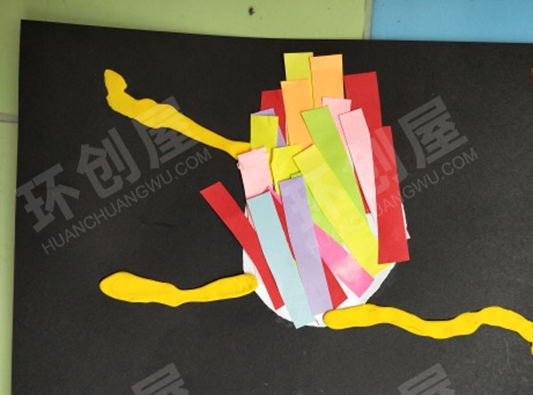 幼儿园美工区创意美术剪贴画环创图片