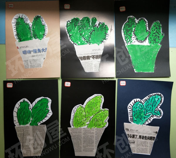 幼儿园美工区创意美术剪贴画环创图片