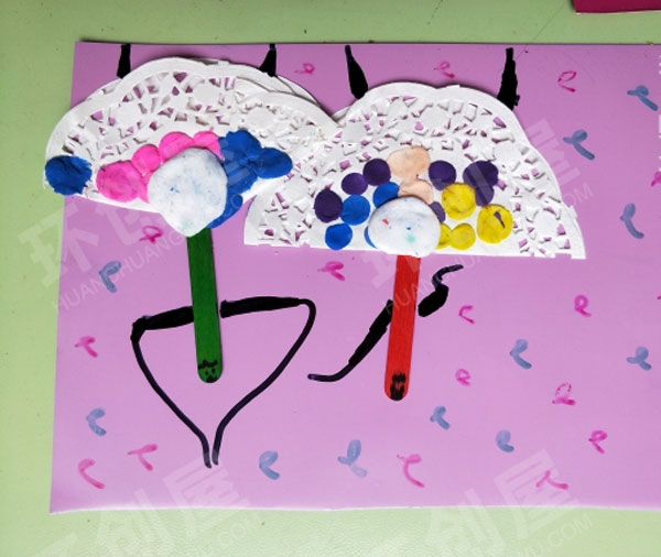 幼儿园美工区创意美术剪贴画环创图片