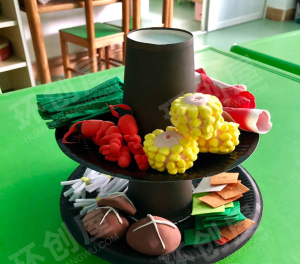 幼儿园娃娃家美食店各种设备环创图片