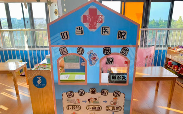 幼儿园娃娃家叮当医院环创图片