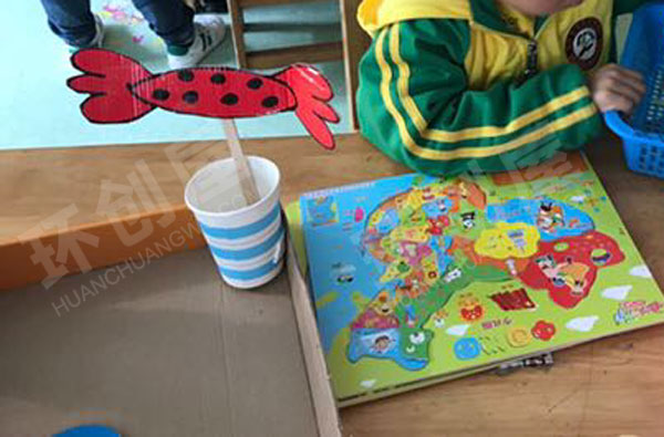 幼儿园益智区神秘的中国地图环创图片
