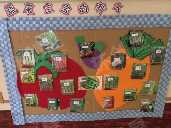 幼儿园我知道的蔬菜主题墙环创图片