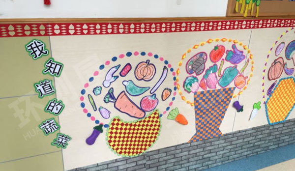 幼儿园我知道的蔬菜主题墙环创图片