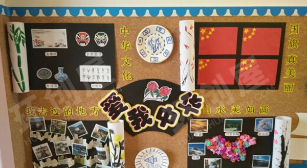 幼儿园中华文化爱我中华主题墙环创图片