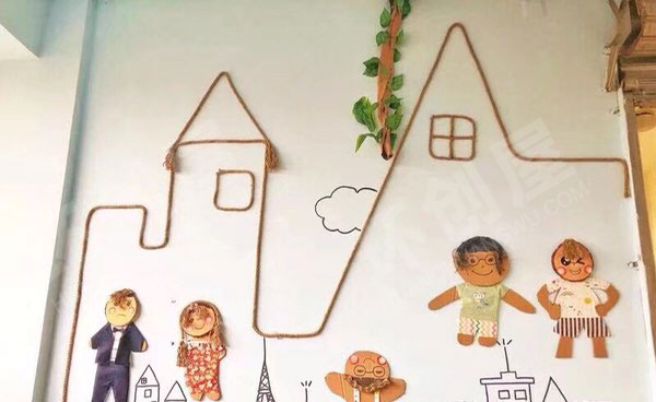 幼儿园墙面布置生机勃勃的装饰环创图片