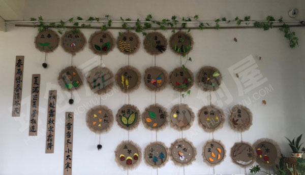 幼儿园墙面布置24节气歌环创图片