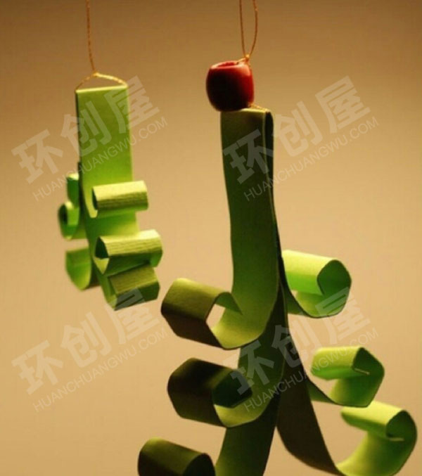 幼儿园圣诞小手工吊饰环创图片