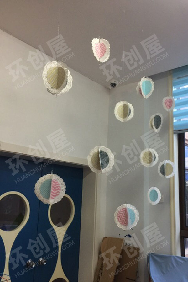 幼儿园手工小清新吊饰环创图片