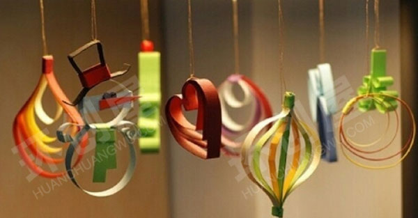 幼儿园圣诞小手工吊饰环创图片