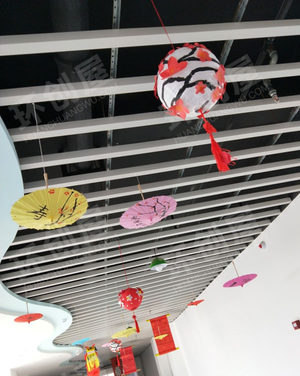 幼儿园浓浓新年中国风挂饰环创图片